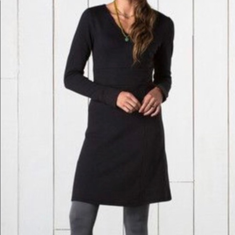 Toad & Co Size Large Charcoal Gray Finley Dress